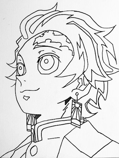 “Tanjiro” Pre-drawn Canvas