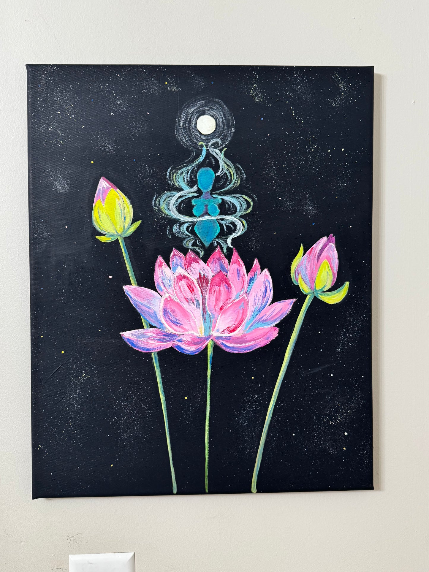 “Venus in Bloom” Acrylic Painting