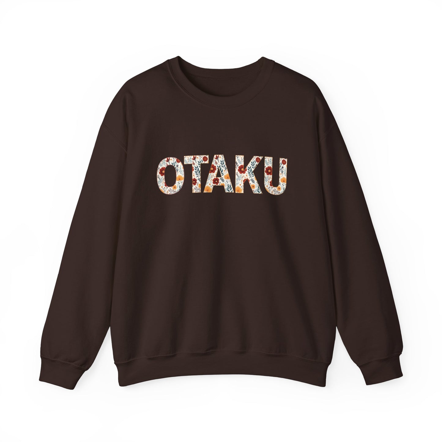Floral "Otaku" Print Sweatshirt