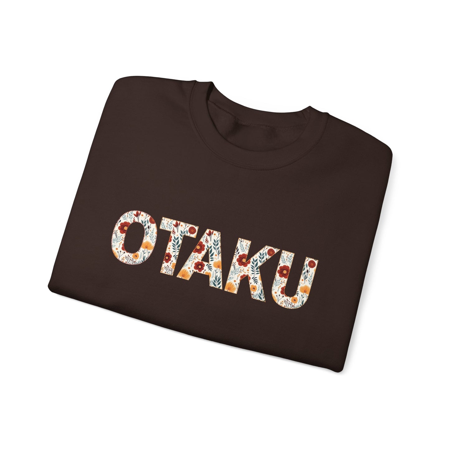 Floral "Otaku" Print Sweatshirt