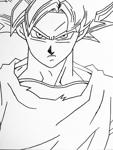 “Goku” Pre-drawn Canvas