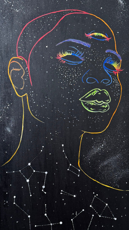 Divine Alignment – 12x24 Acrylic Portal for the Multidimensional Self