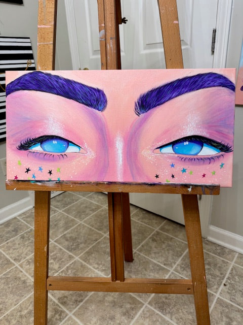 "Marble Dreams" Acrylic Painting