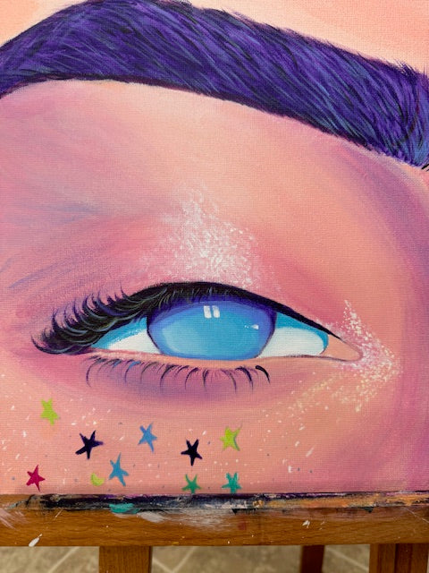 "Marble Dreams" Acrylic Painting