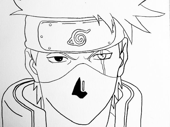 “Kakashi” Pre-drawn Canvas