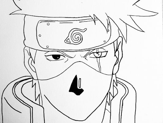 “Kakashi” Pre-drawn Canvas