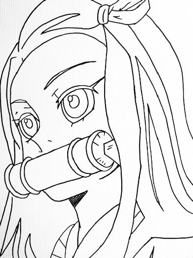 “Nezuko” Pre-drawn Canvas