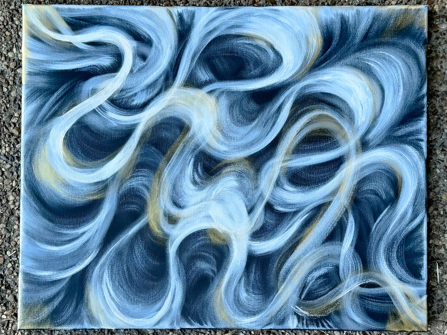 Smoke Break Abstract Painting